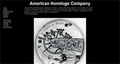 Desktop Screenshot of americanhorologe.com