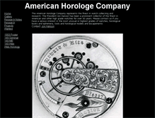 Tablet Screenshot of americanhorologe.com